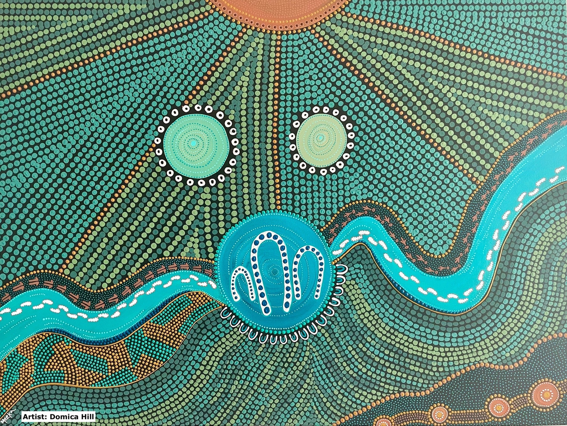 Indigenous Art Exhibition in Melbourne, Australia. TOGETHER: For our elders. 