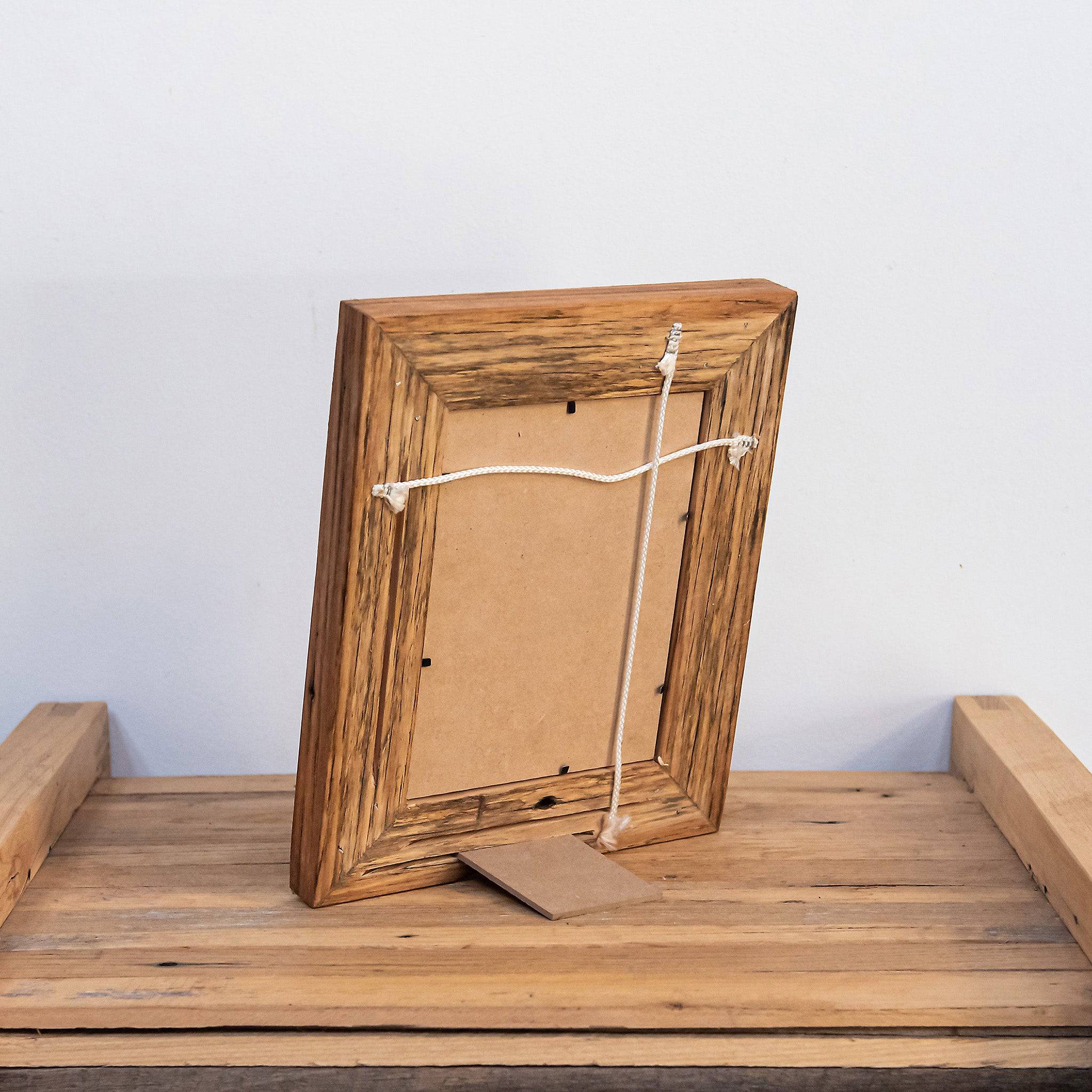 Free standing aussie made photo frame from Victorian Ash wood. 