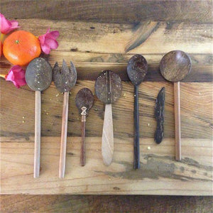 Eco wooden cooking spoons