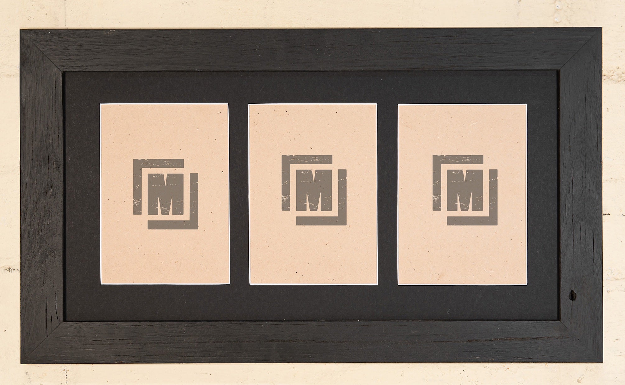 black wooden photo frames in Australia. Black Wooden picture frames, made from recycled wood by Mulbury