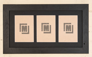 black wooden photo frames in Australia. Black Wooden picture frames, made from recycled wood by Mulbury