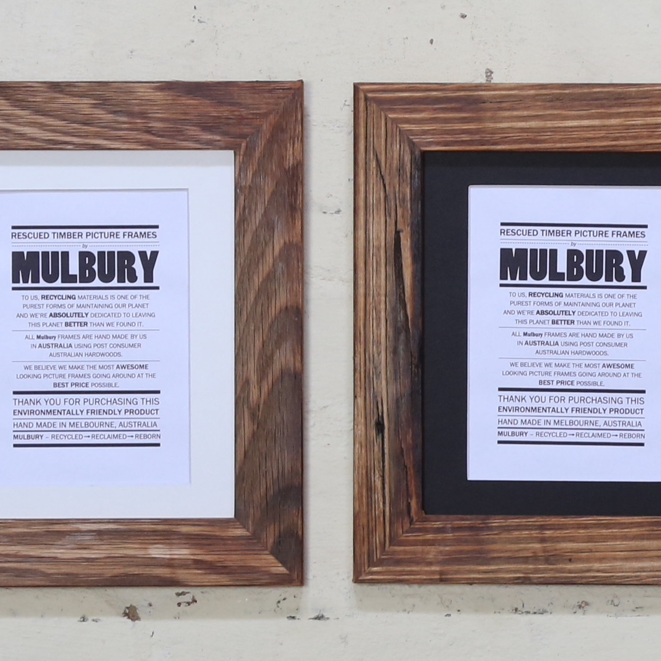 Where can I buy recycled timber picture frames in Australia? What should I expect from wooden picture frames?