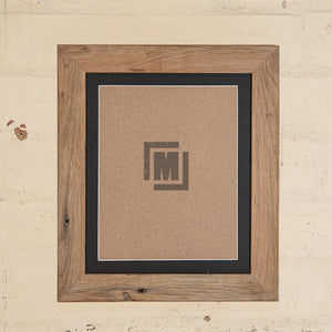 8" x 10" picture frame light oak colour with black mat board