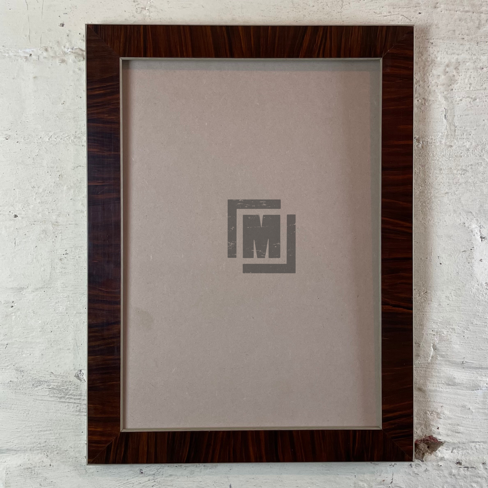 A3 Upcycled photo frames Australia, class brown, dark hardwood. 