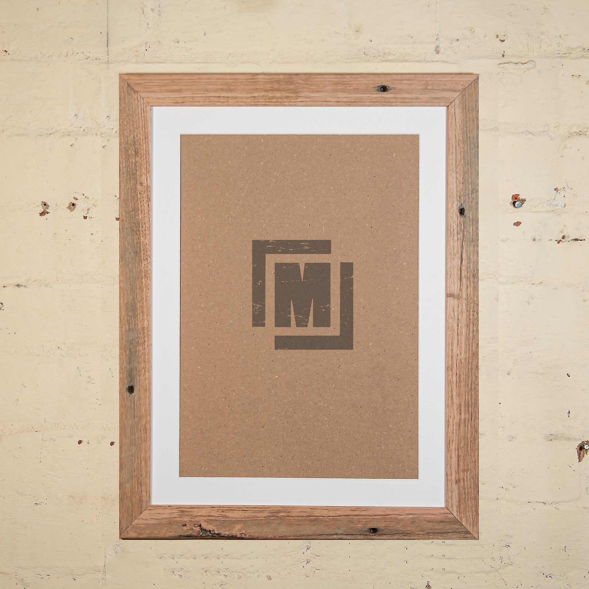 A3 photo frames, wooden with an off-white border. 
