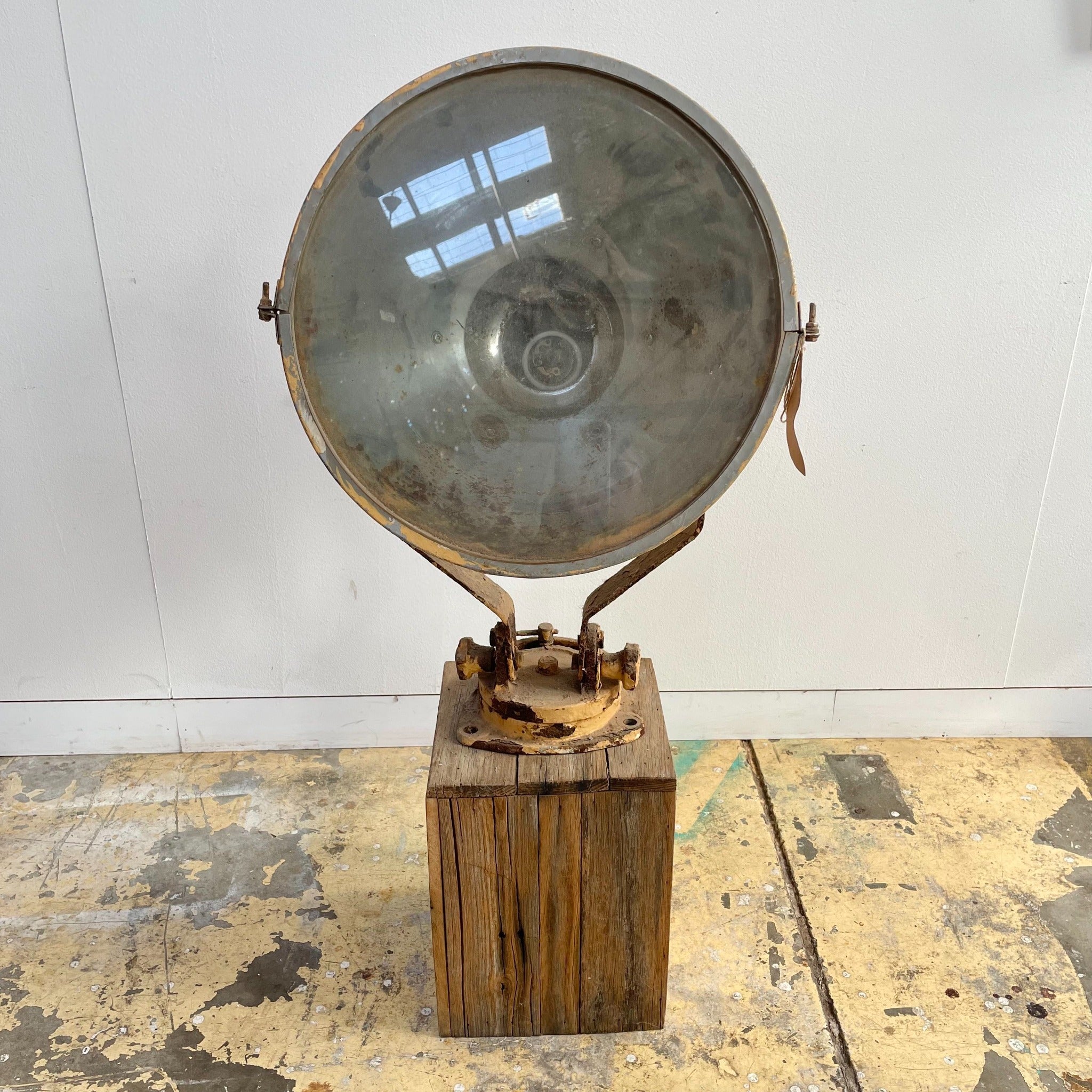 Rustic yellow vintage light with stand to attach for outdoor lighting Australia