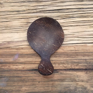 Wide round wooden spoon, great for serving. Sustainable wooden spoons. 