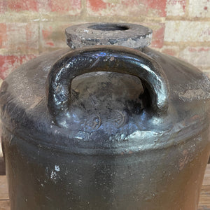 Close up of handle of a ginger jar pot, vintage home decor melbourne. 