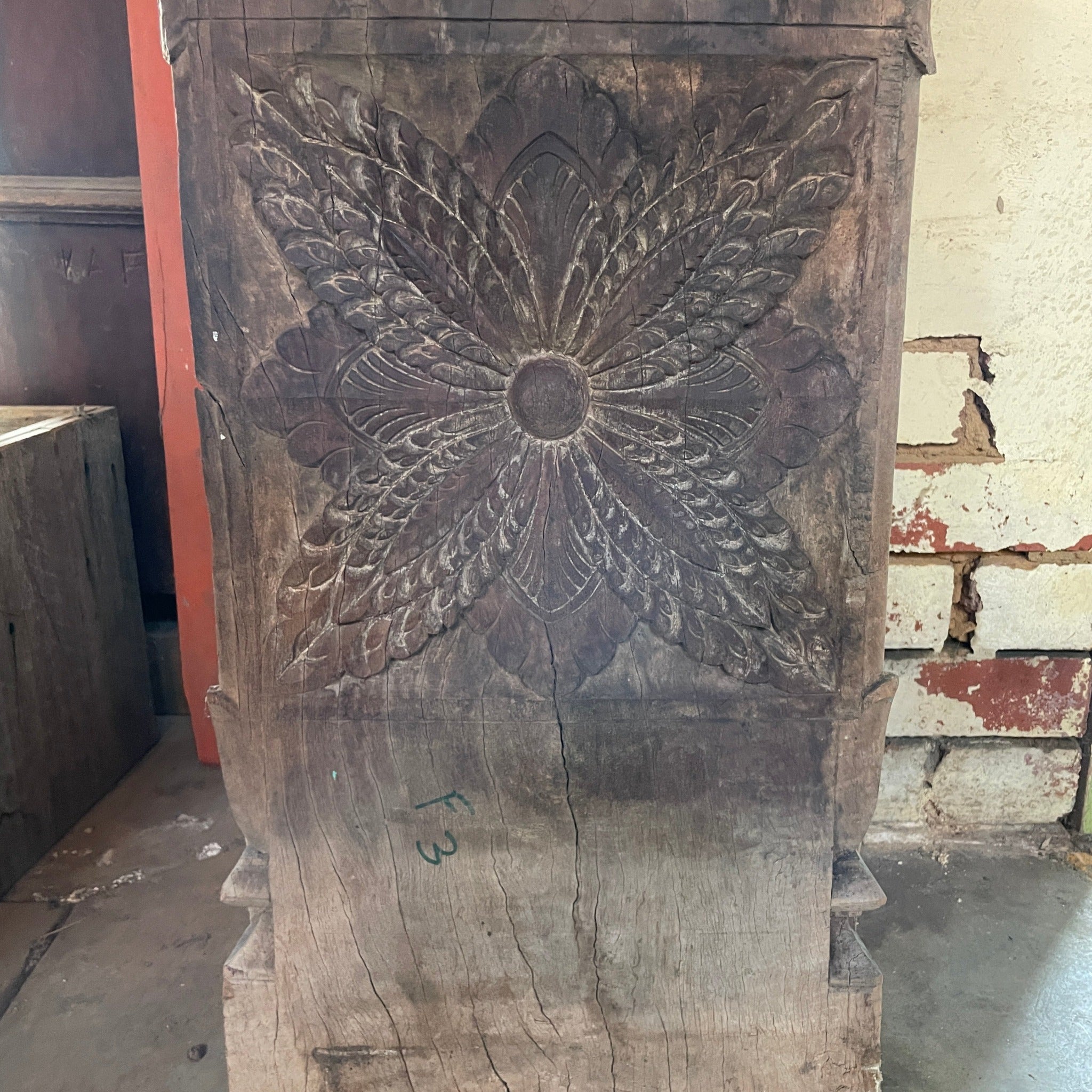 Antique Carved Wooden Beams,