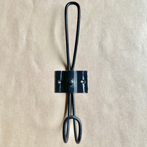 Large black metal hanging hooks, wall coat hooks in Black, Australia. 
