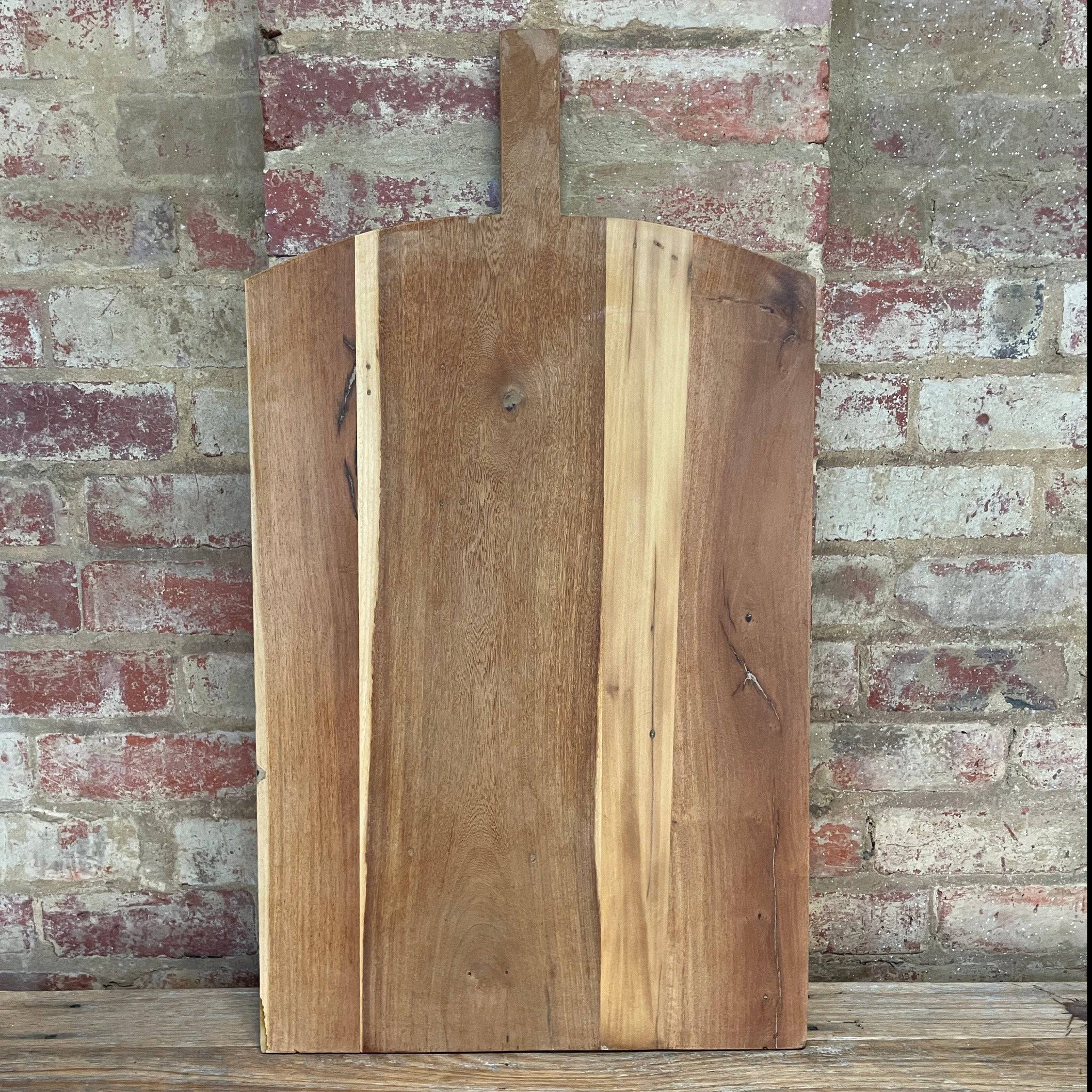Large rectangle upcycled timber cheese board by Mulbury .