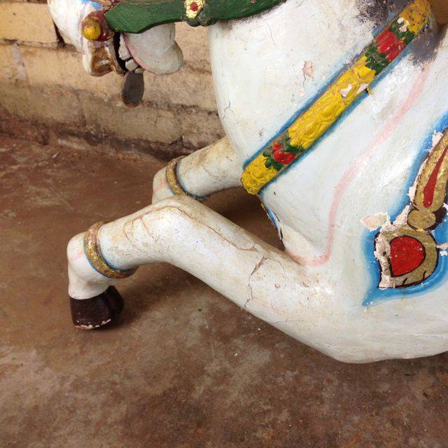 Large hindu chariot horse from the 1800's, available at Mulbury