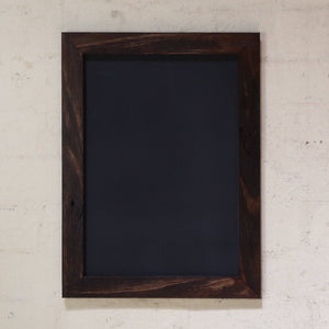 Dark timber framed blackboard A3, A2, A1 suzes. Custom wood frames blackboards Melbourne
