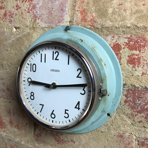 Close up of vintage clock, runs on AA batteries. 
