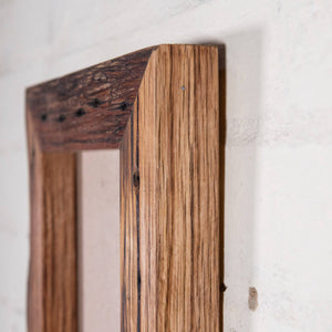 Side on photo of Thick timber photo frame from Australia