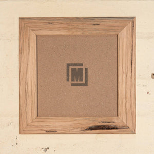 Square 8 x 8 and 6 x 6 photo frames made from natural timber, Australian made. 