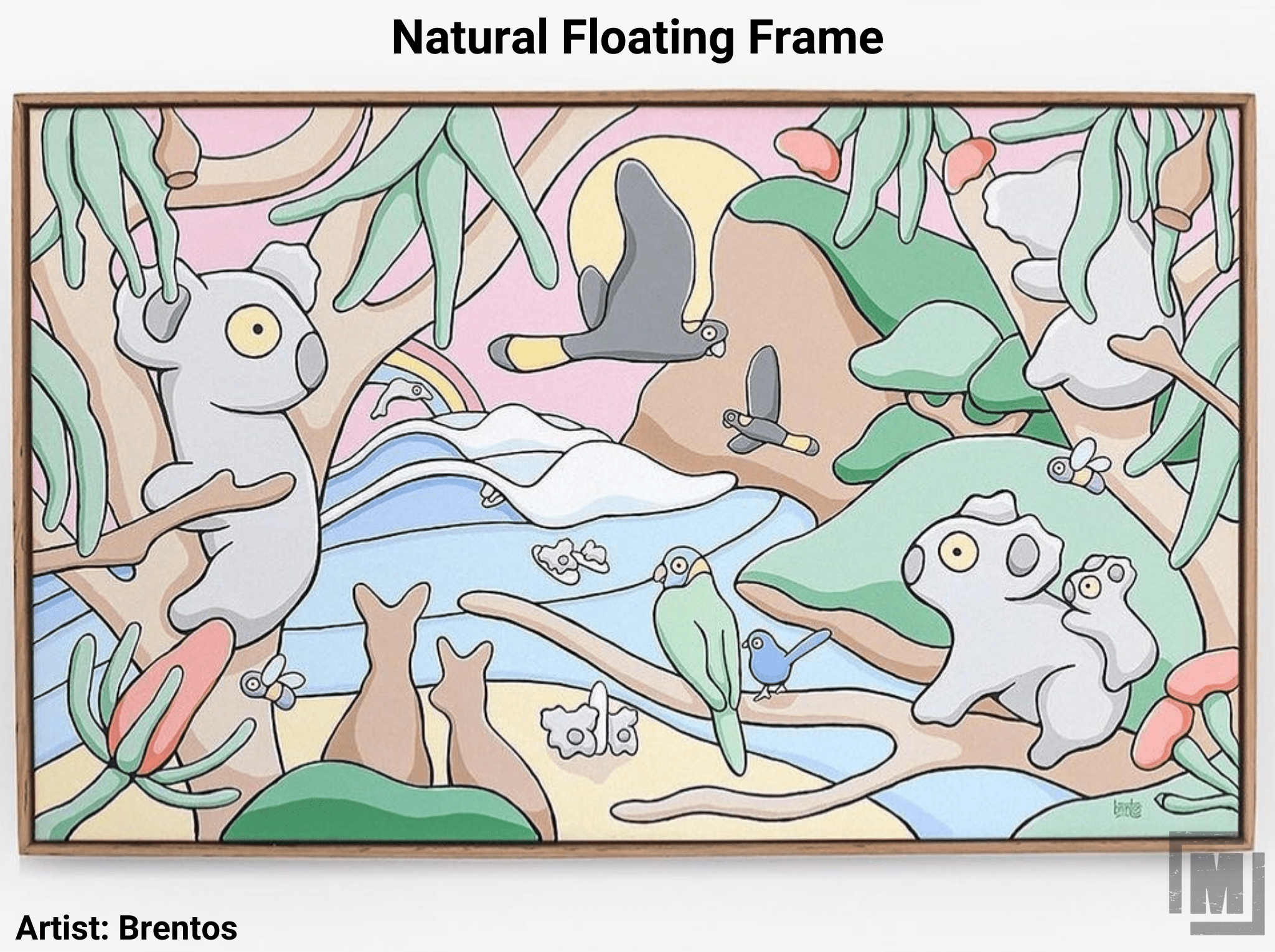 Earth-Friendly Mulbury Floating Frames