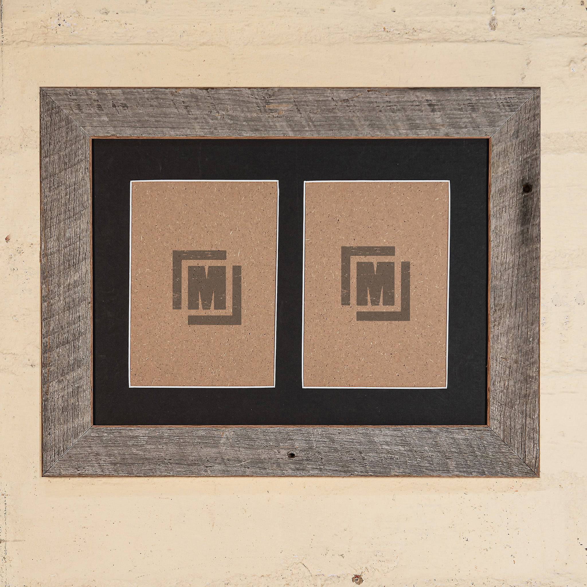 Multi-photo frames - 2 photos in 1 frame by Mulbury. Aussie-made.