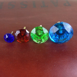 Small round glass cupboard handles, Australia. Varius colours. 