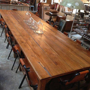 Large 16 Seater Recycled Timber Dining Table